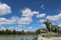 Clouds in El Retiro Royalty Free Stock Photo