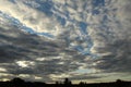 Clouds in the evening sky over Ukraine Royalty Free Stock Photo
