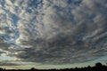Clouds in the evening sky over Ukraine Royalty Free Stock Photo