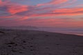 Clouds in flames Sunset in San Diego beach, CA Royalty Free Stock Photo