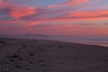 Clouds in flames Sunset in San Diego beach, CA