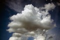 Clouds floating in the evening sky. Royalty Free Stock Photo