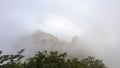 Clouds and fog at Bukhansan Mountain