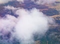 Clouds and forest landscape near Stockholm Arlanda Royalty Free Stock Photo