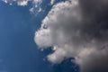 Clouds in the form of a lion`s head Royalty Free Stock Photo