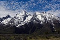 Polka dot sky over the tetons Royalty Free Stock Photo