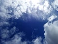 Storm clouds develop in the spring sky Royalty Free Stock Photo