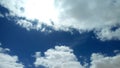 Clouds free of factory waste in the desert sky