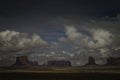 Clouds gathering over the canyon full of rock formations Royalty Free Stock Photo