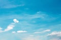 Clouds Heart shaped patterns on bright blue sky background