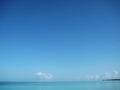 Clouds on the horizon and Clear Ocean Caya Coco Royalty Free Stock Photo