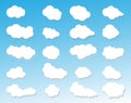 Clouds icon,cloudy sky,clouds blue sky,cloud background,clouds lighting Royalty Free Stock Photo