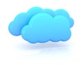 Clouds icon to download data