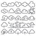Cloud icon vector pack