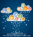 Clouds of icons