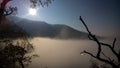 Clouds inversion from mountains. Slovakia Royalty Free Stock Photo