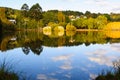 Clouds in the lake - Daylesford Royalty Free Stock Photo