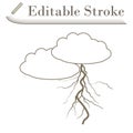 Clouds And Lightning Icon
