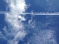 Clouds line and blue sky