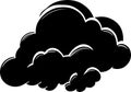 Clouds Logo Monochrome Design Style