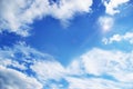 Clouds making a heart shape againt a sky