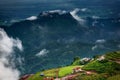 Clouds, mist, cover the mountain peaks, tropical rainforests, Thailand Royalty Free Stock Photo