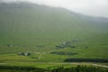 Lush farmland in the West Highlands of Scotland