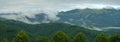 Clouds and mists in the Sierra de Aralar, Navarra