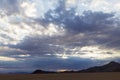 Clouds in the morning in the desert