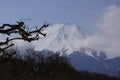 Clouds on Mount Fuji Royalty Free Stock Photo