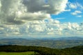 Clouds from a mountain top view Royalty Free Stock Photo