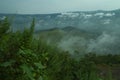 Clouds,mountain and trees-II Royalty Free Stock Photo