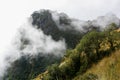 Clouds, mountains and the Inca Trail. Peru. South America. Royalty Free Stock Photo