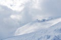 Clouds in the mountains of Sochi