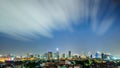 Clouds movement above capital building at bangkok thailand Royalty Free Stock Photo
