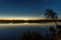 Clouds noctilucent stars lake sky reflection