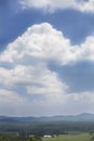 Clouds over Afton Mountain, VA Royalty Free Stock Photo