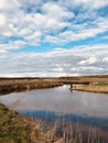 Clouds over the banks of the Irpin River - UKRAINE