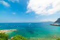 Clouds over beautiful Capri island Royalty Free Stock Photo