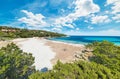 Clouds over Cala Granu Royalty Free Stock Photo