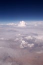 Clouds over the desert