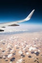 Clouds over the desert of Africa