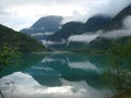 Clouds over fjord Royalty Free Stock Photo