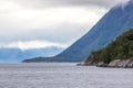 Clouds over the fjord Royalty Free Stock Photo