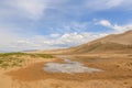 Clouds over the Gobi desert, dune Hongoryn, Mongolia Royalty Free Stock Photo