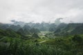 Clouds over Greean valley of Hills Royalty Free Stock Photo