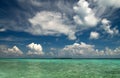 Clouds over Indian Ocean Royalty Free Stock Photo