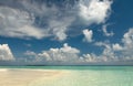Clouds over Indian Ocean Royalty Free Stock Photo