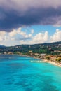 Clouds over Ipsos, Corfu Royalty Free Stock Photo