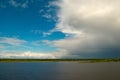 Cloud over the river Royalty Free Stock Photo